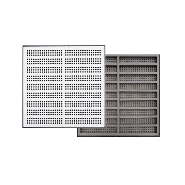 Antistatic 20% perforated raised access floor in all steel