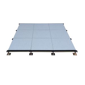 Calcium sulphate raised floor