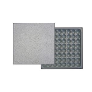 Antistatic raised access floor with edge