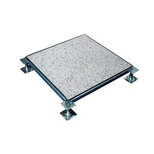 Antistatic raised access floor with edge